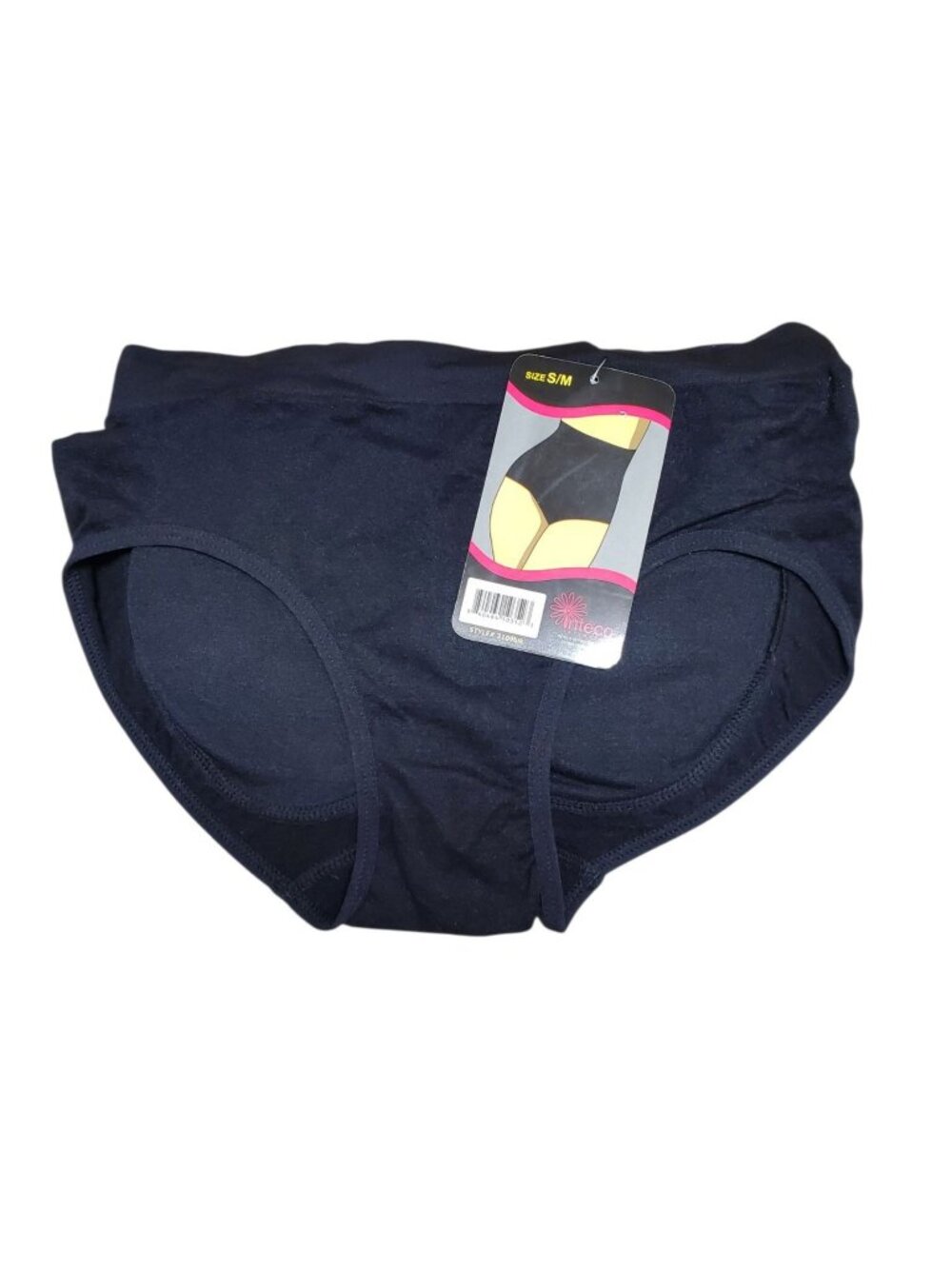 Inteco Intimates Women's Black Padded Butt Everyday Shaping Panty NWT Size S/M
